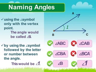 angles 7TH GRADE.pptx msth exercises and book | PPTX