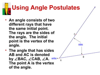 Angles and their measures | PPT