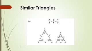 Similar Triangles
Prakash Kumar S
 