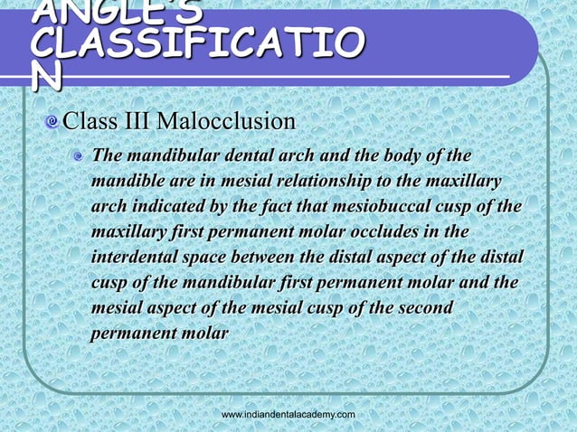 Angles classification & its shortcoming 2 /certified fixed orthodontic ...