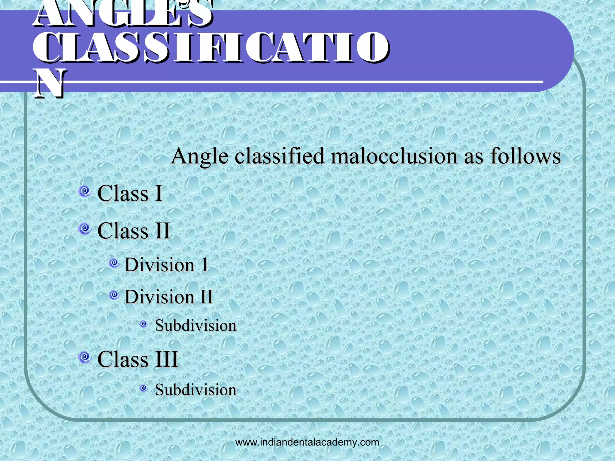 Angles classification & its shortcoming 2 (2) /certified fixed ...