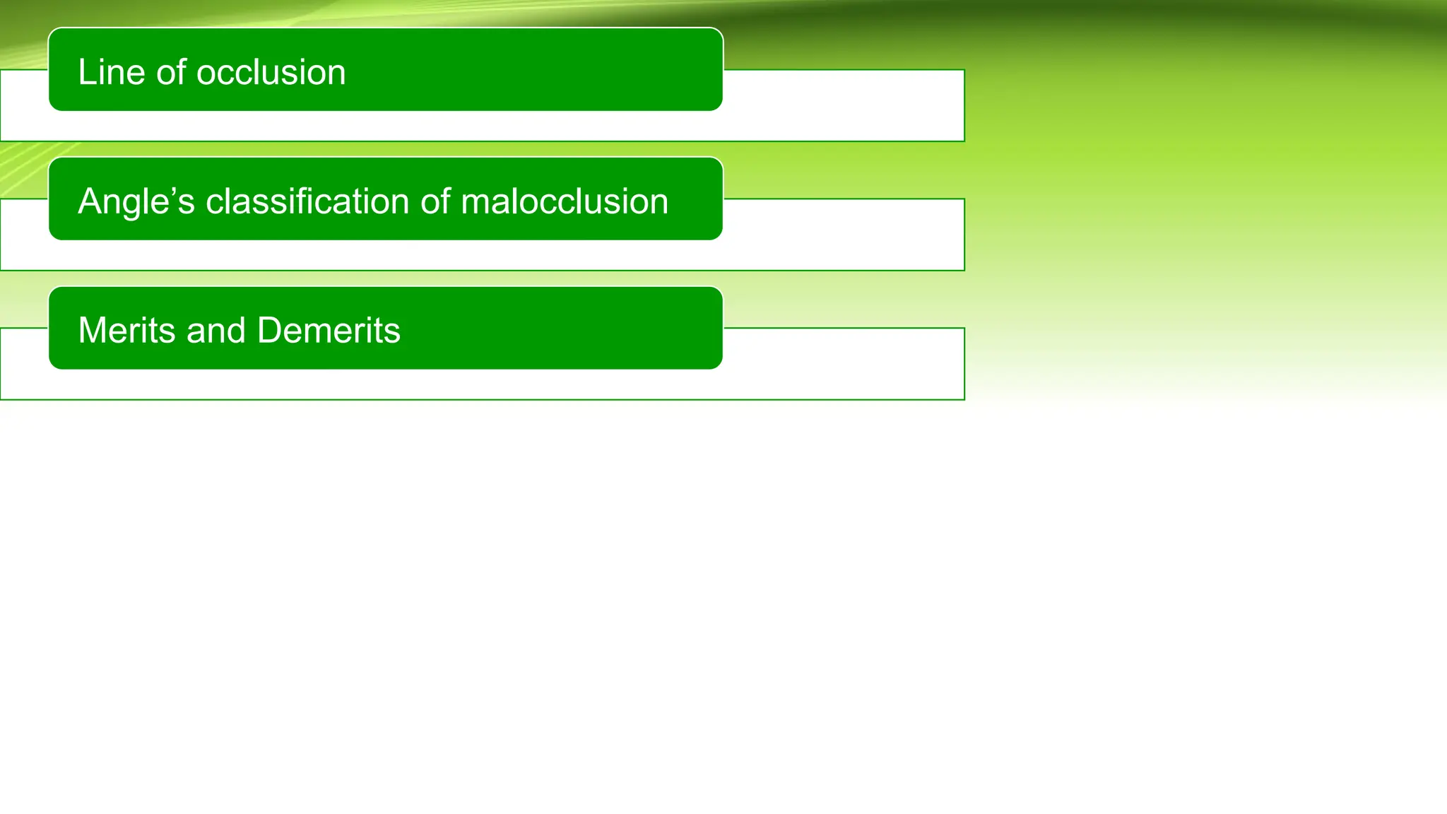 Angle’s classification of malocclusion. (2).pptx