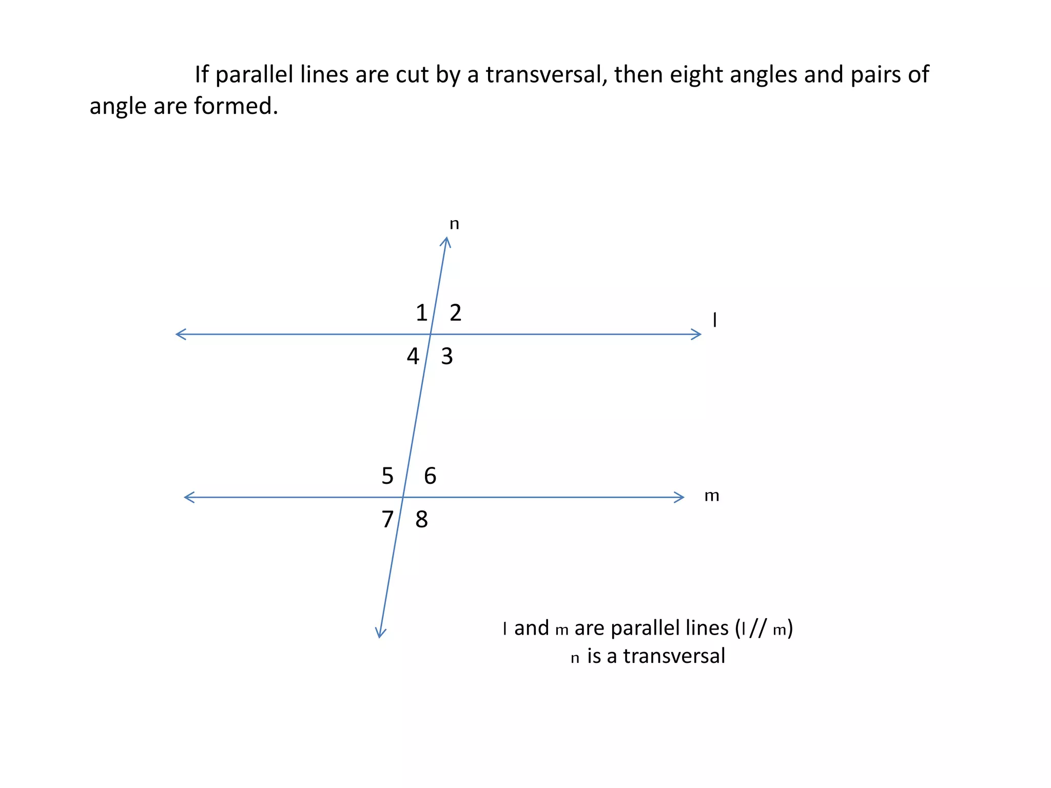 Angles formed by parallel lines cut by transversal | PPTX