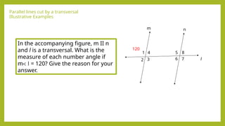 Understanding Angles Formed by Parallel Lines Cut by a Transversal | PPTX