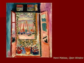 Henri Matisse,  Open Window 