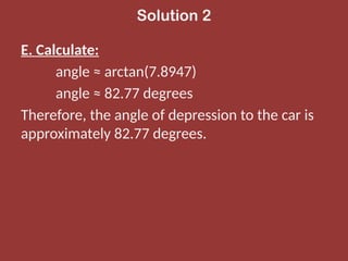 TRIGONOMETRY-Angles of Elevation and Depression | PPTX