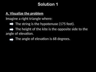 TRIGONOMETRY-Angles of Elevation and Depression | PPTX