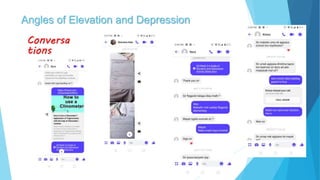 Angles of Elevation and Depression
Conversa
tions
 