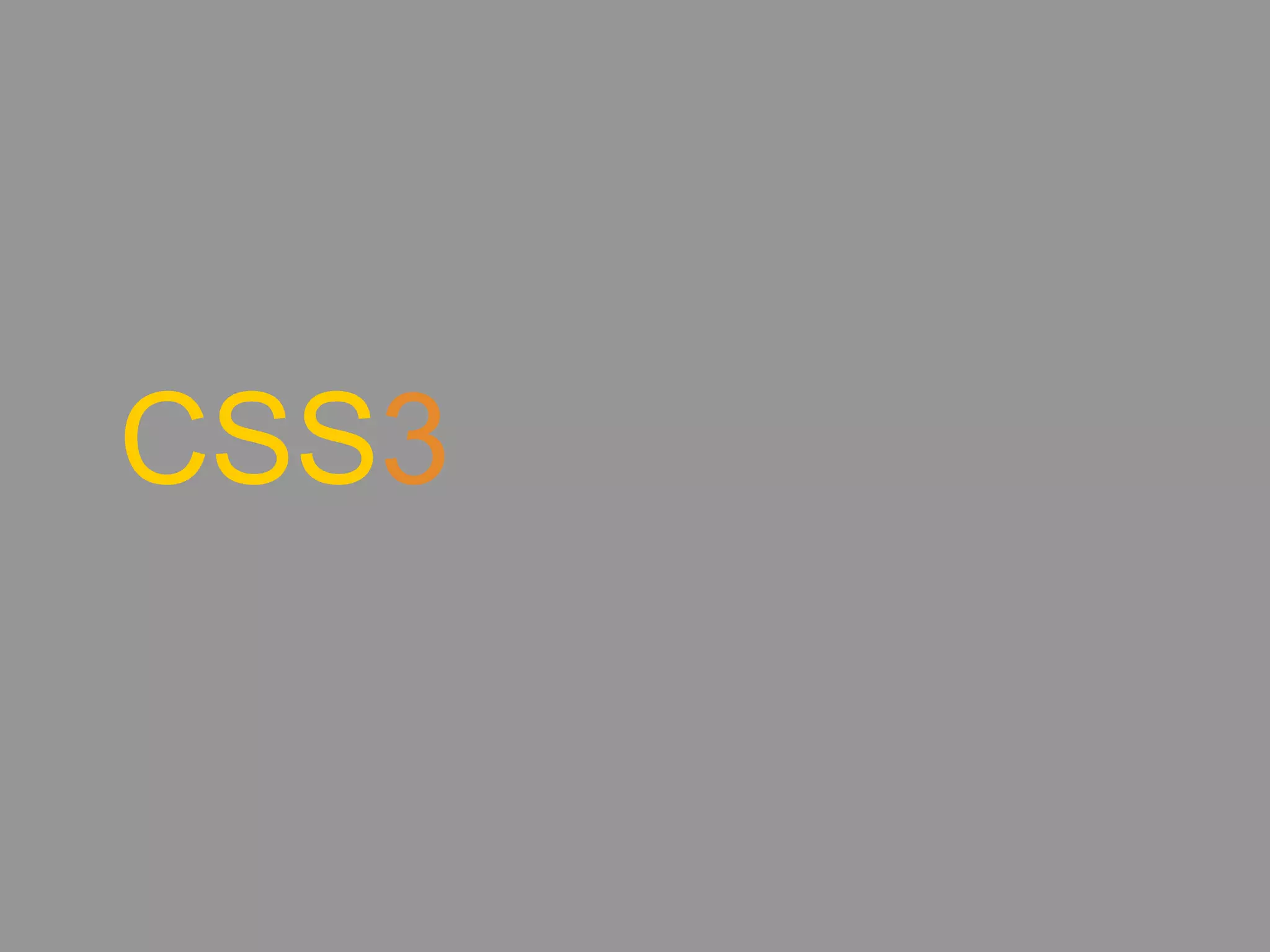 CSS3