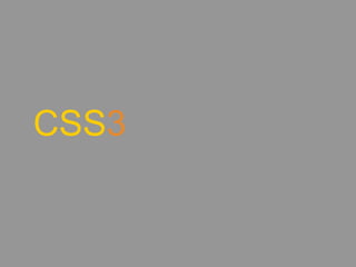 CSS3
