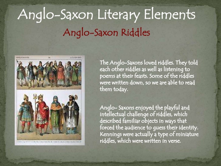 How to write anglo saxon riddle