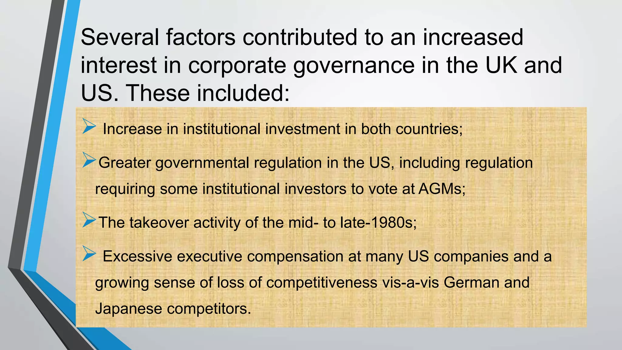 Anglo-US Model of Corporate Governance | PPTX