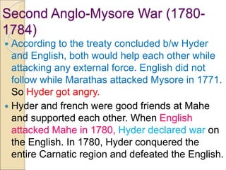 Anglo Mysore Wars anglo mysore wars ppt