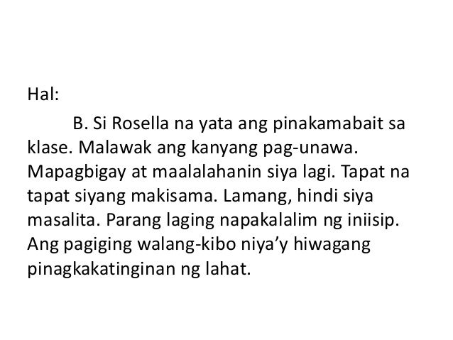 Ano Ang Pasaklaw Na Pahayag