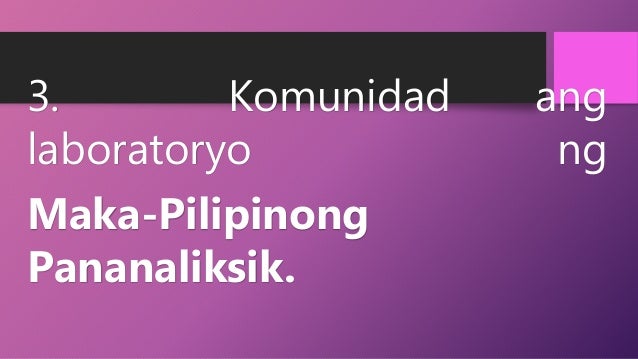 Ang Maka Pilipinong Pananaliksik