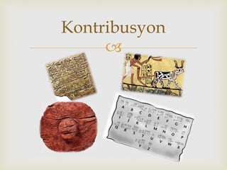 
Kontribusyon
 