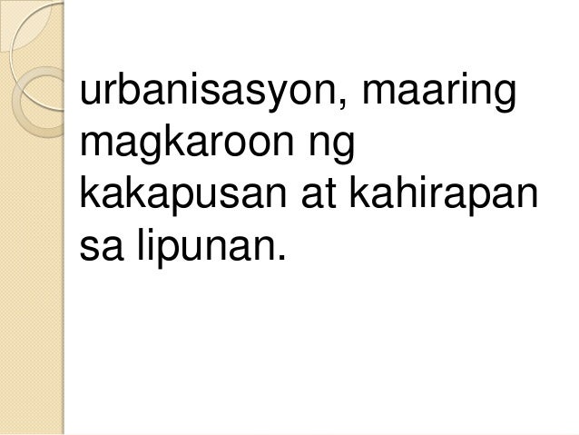 ibigay ang mga suliranin urbanisasyon Mga suliraning pangkapaligiran bunsod ng urbanisasyon ulat ng hilagang asya ( viii – acapulco ) 2 • dahil sa mabilis na urbanisasyon sa. ibigay ang mga suliranin urbanisasyon Mga suliraning pangkapaligiran bunsod ng urbanisasyon ulat ng hilagang asya ( viii – acapulco ) 2 • dahil sa mabilis na urbanisasyon sa.