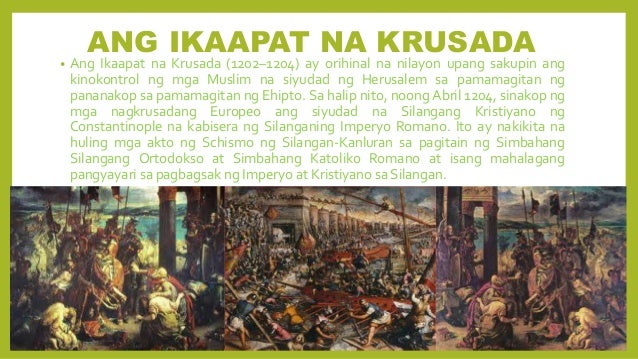 6 Ano Ang Kahalagahan Ng Krusada Sa Kasaysayan Ng Daigdig - Mobile Legends