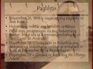 Pagsusulit Sa Rizal Ang mga Paglalakbay ni Rizal Pabalik sa Pilipinas | PPTX