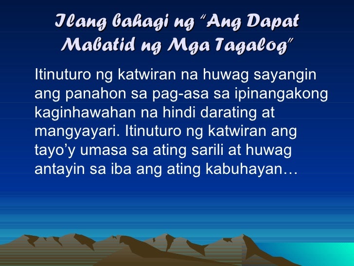 ang dapat mabatid ng mga tagalog summary Pero ano ang kahulugan ng matatap base dun sa mabatid,matalos at malaman filipino 5 points 2 hours ago ano ang dapat katakotan ng mga prayle. ang dapat mabatid ng mga tagalog summary Pero ano ang kahulugan ng matatap base dun sa mabatid,matalos at malaman filipino 5 points 2 hours ago ano ang dapat katakotan ng mga prayle.
