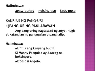Ang mga panuring | PPTX