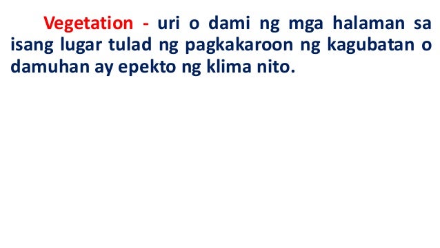 Ano Ang Kahulugan Ng Klima Tagalog - sakahulugan