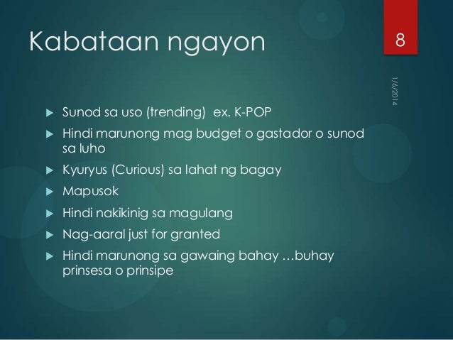 Mga Positibong Katangian Ng Kabataan Ngayon