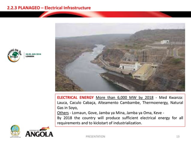 Republic Of Angola Governmental Strategy For Its Mining Sector PPT