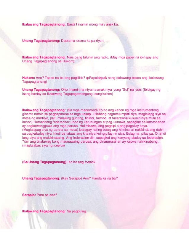 paglilitis ni mang serapio sa mata ni aristotle Paglilitis ni mang serapio is a play written by paul dumol, currently an economics professor at the university of asia and the pacific, during his high school years. paglilitis ni mang serapio sa mata ni aristotle Paglilitis ni mang serapio is a play written by paul dumol, currently an economics professor at the university of asia and the pacific, during his high school years.
