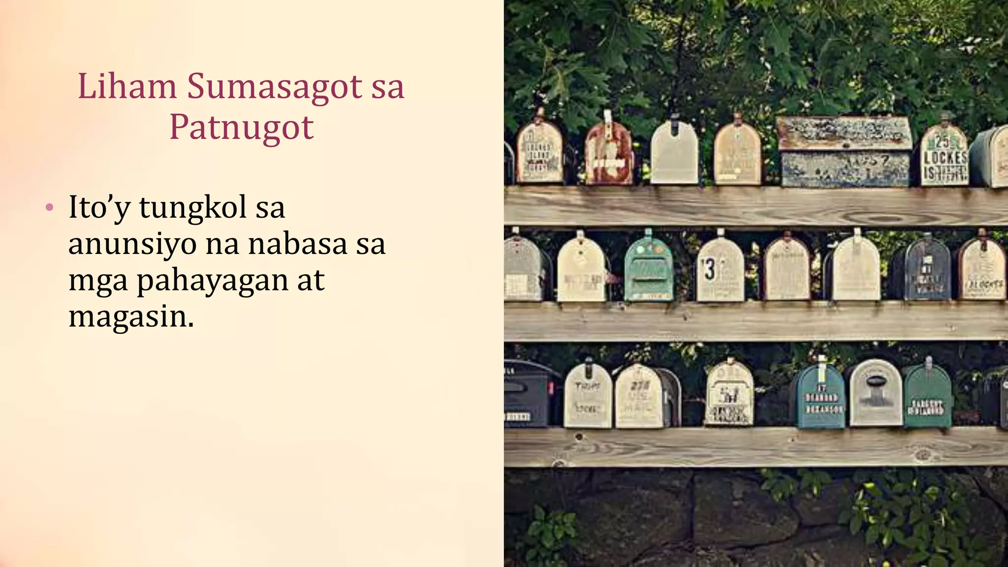 Ang pagsulat ng liham | PPTX