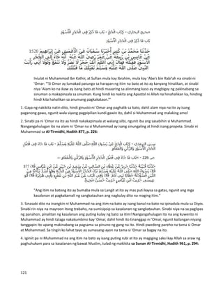 Iniulat ni Muhammad Ibn Kathir, at Sufian mula kay Ibrahim, mula kay 'Abe's bin Rabi'ah na sinabi ni
'Omar: "'Si Omar ay lumakad patungo sa harapan ng itim na bato at ito ay kanyang hinalikan, at sinabi
niya 'Alam ko na ikaw ay isang bato at hindi maaaring sa alinmang kaso ay magbigay ng pakinabang sa
sinuman o makapinsala sa sinuman. Kung hindi ko nakita ang Apostol ni Allah na hinahalikan ka, hinding
hindi kita hahalikan sa anumang pagkakataon.’”
1. Gaya ng nakikita natin dito, hindi ginusto ni 'Omar ang paghalik sa bato, dahil alam niya na ito ay isang
paganong gawa, ngunit wala siyang pagpipilian kundi gawin ito, dahil si Muhammad ang malaking amo!
2. Sinabi pa ni 'Omar na ito ay hindi nakakapinsala at walang silbi, ngunit iba ang sasabihin si Muhammad.
Nangangahulugan ito na alam ni 'Omar na si Muhammad ay isang sinungaling at hindi isang propeta. Sinabi ni
Muhammad sa Al-Tirmidhi, Hadith 877, p. 226:
"Ang itim na batong ito ay bumaba mula sa Langit at ito ay mas puti kaysa sa gatas, ngunit ang mga
kasalanan at pagkakamali ng sangkatauhan ang nagkulay dito na maging itim."
3. Sinasabi dito na inangkin ni Muhammad na ang itim na bato ay isang banal na bato na ipinadala mula sa Diyos.
Sinabi rin niya na mayroon itong trabaho, na sumisipsip sa kasalanan ng sangkatauhan. Sinabi niya na sa paglipas
ng panahon, pinalitan ng kasalanan ang puting kulay ng bato sa itim! Nangangahulugan ito na ang kuwento ni
Muhammad ay hindi talaga nakakumbinsi kay 'Omar, dahil hindi ito tinanggap ni 'Omar, ngunit kailangan niyang
tanggapin ito upang makinabang sa pagsama sa pinuno ng gang na ito. Hindi pwedeng pareho na tama si Omar
at Mohammad. Sa tingin ko lahat tayo ay sumasang-ayon na tama si 'Omar sa bagay na ito.
4. Iginiit pa ni Muhammad na ang itim na bato ay isang puting rubi at ito ay magiging saksi kay Allah sa araw ng
paghuhukom para sa kasalanan ng bawat Muslim, tulad ng makikita sa Sunan Al-Tirmidhi, Hadith 961, p. 294:
121
 
