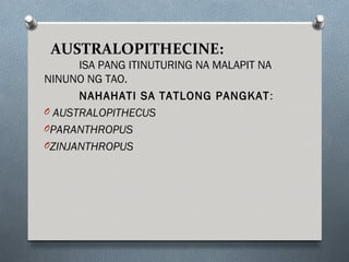 Ang pinagmulan ng tao | PPT