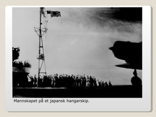Mannskapet på et japansk hangarskip. 