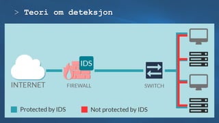 > Teori om deteksjon
- Angrep blir ofte avdekket med tilfeldighet
 