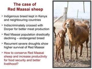 Animal genetic resources for improved productivity under harsh environmental conditions