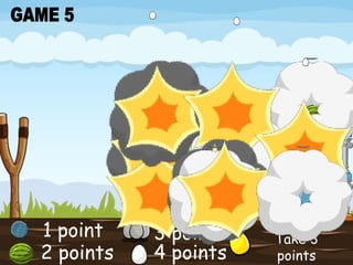 1 point 2 points 3 points 4 points Take 3 points GAME 5 word word word word word word word word word 