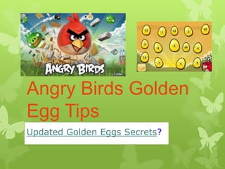 Angry Birds Golden Egg Tips Updated Golden Eggs Secrets? 