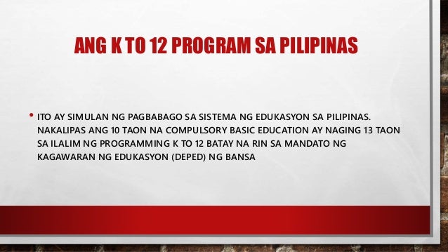 Sistema Ng Edukasyon Ng Pilipinas Ngayon Pinasitizen - Mobile Legends