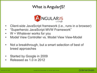 An Introduction to AngularJS | PPT