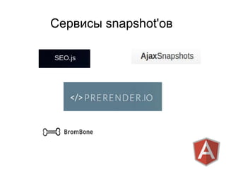 Сервисы snapshot'ов
 