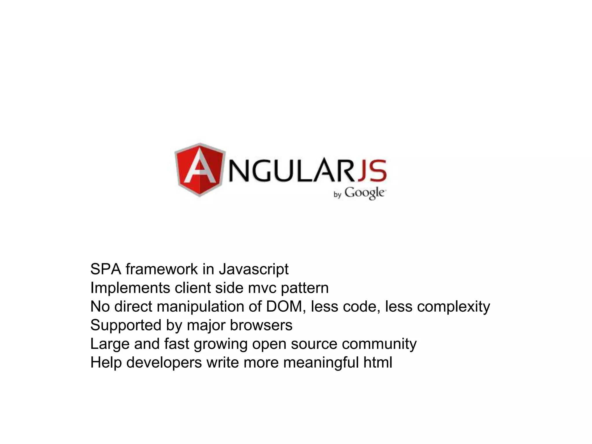 Introduction to AngularJS | PPT