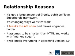 An Abusive Relationship with AngularJS Slide 8