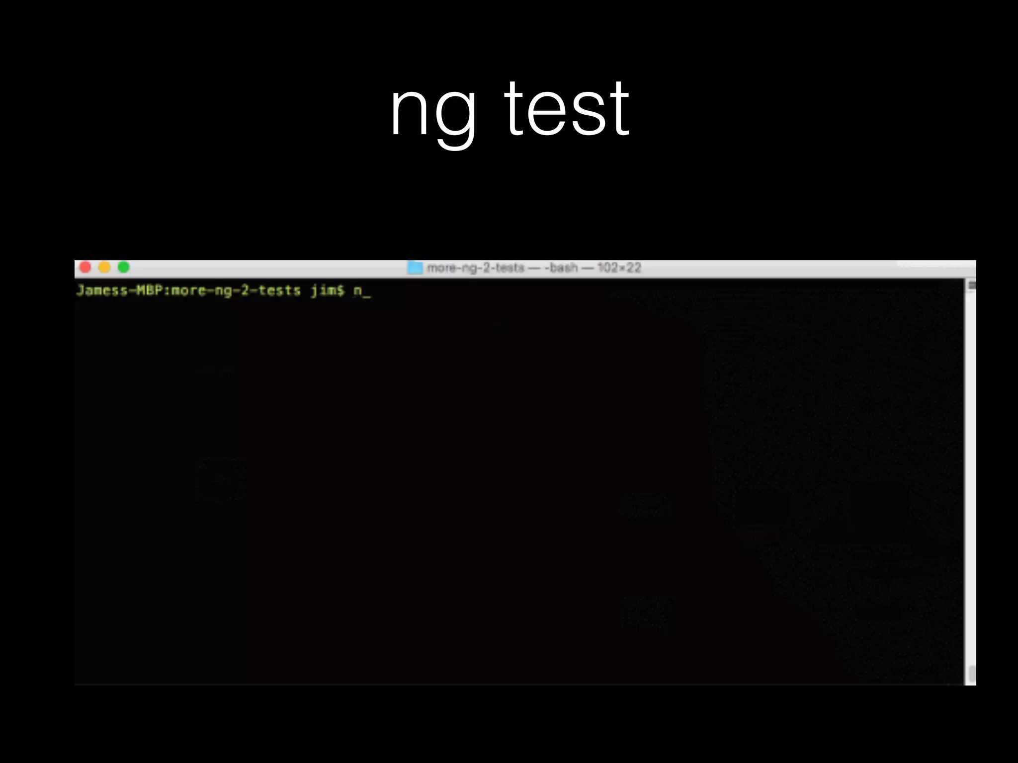 ng test 