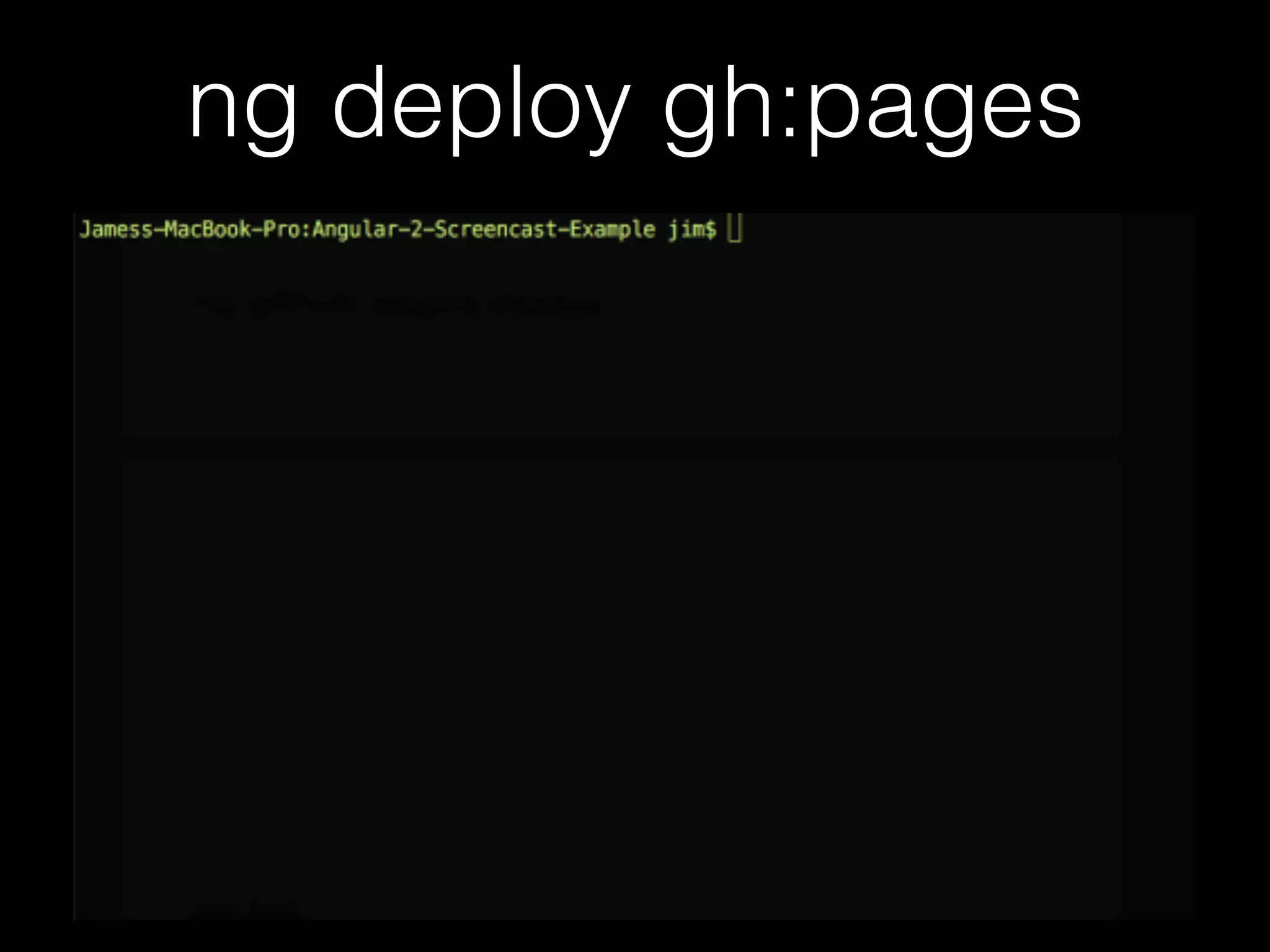 ng deploy gh:pages 
