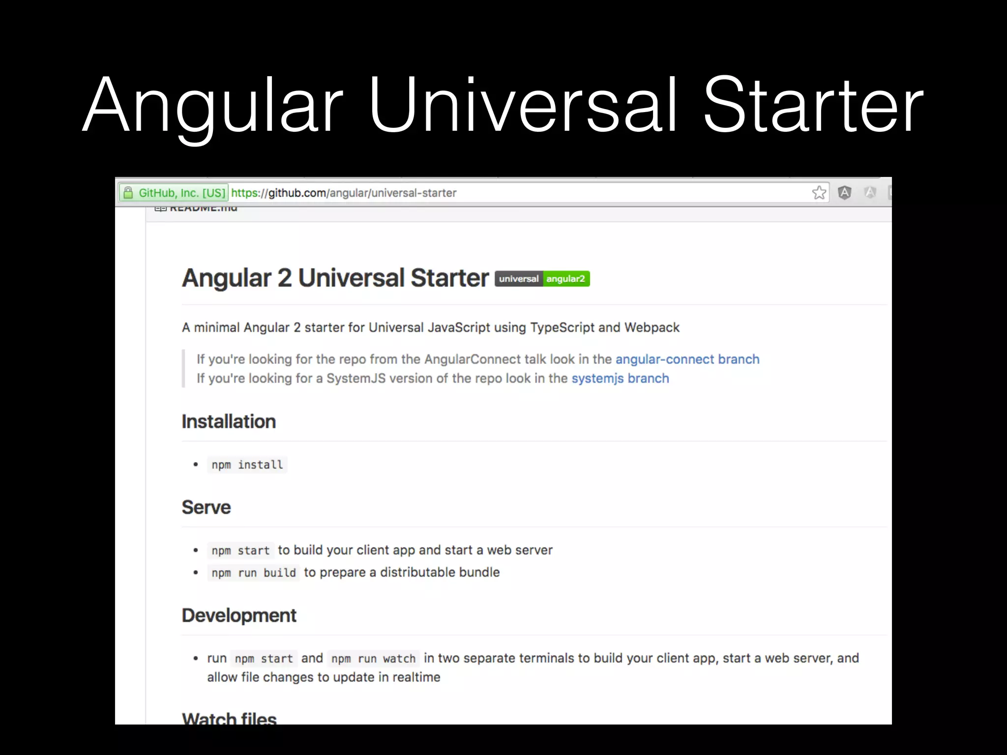 Angular Universal Starter 