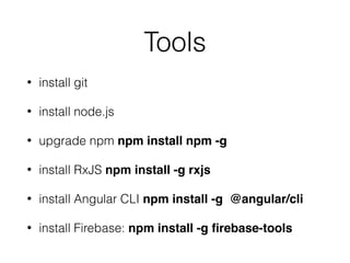 Application Root Directory
• All of the commands, for all of the tools are
designed work on the application root directory
• If used anywhere else bad things will happen
• be sure you are in the app root
• double check that you are in the app root
 