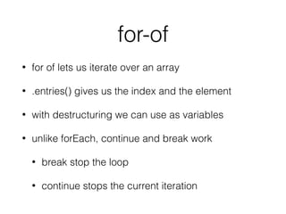 Types
• Boolean
• Number
• String
• Array
• Tuple
• Enum
• Any
• Void
 