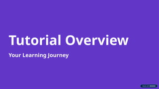 Tutorial Overview
Your Learning Journey
 