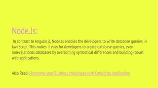 Angular.js vs node.js how are they different | PPT