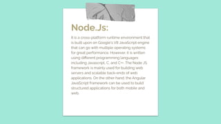 Angular.js vs node.js how are they different | PPT